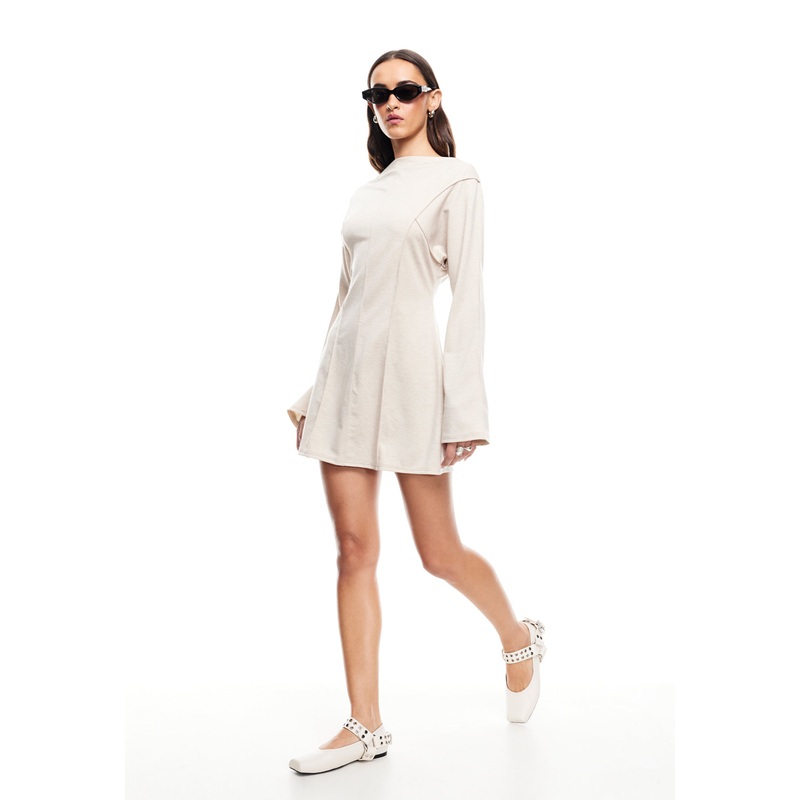 MARYLIN MINI DRESS – BEIGE