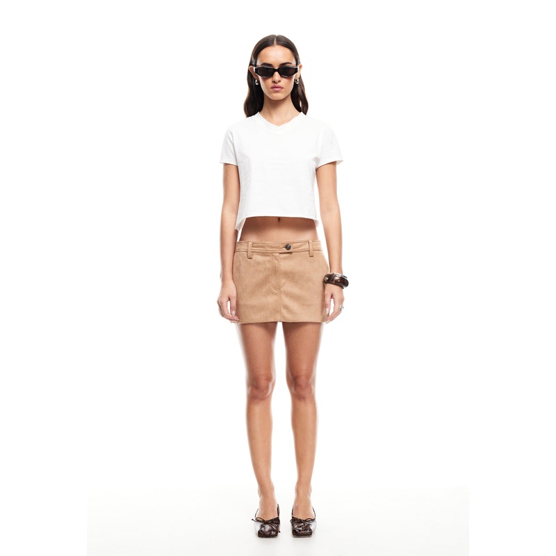 MIRAGE MINI SKIRT – CHOCOLATE