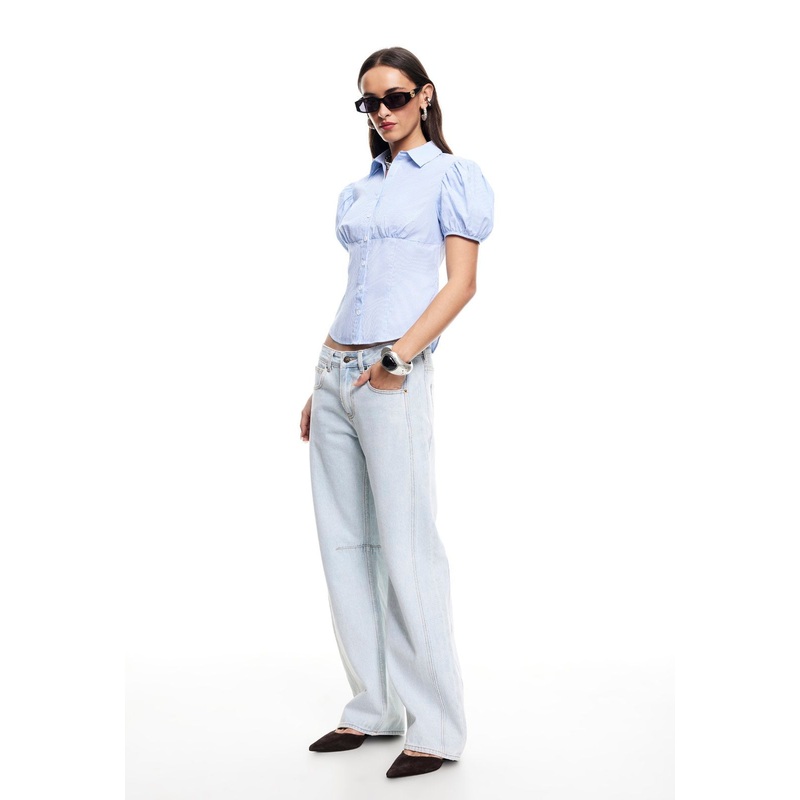 MON CHERI BLOUSE – BLUE STRIPE