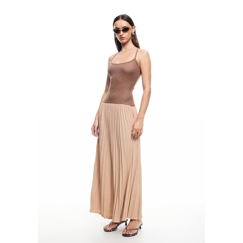 RENAISSANCE MAXI DRESS – CHOCOLATE