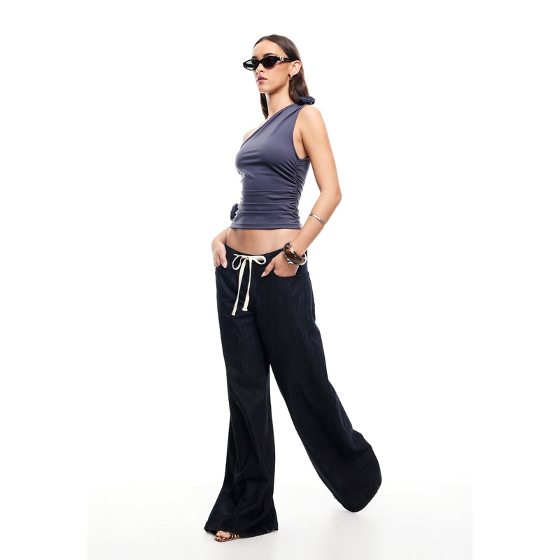 RENDEZVOUS ONE SHOULDER TOP – DEEP SEA