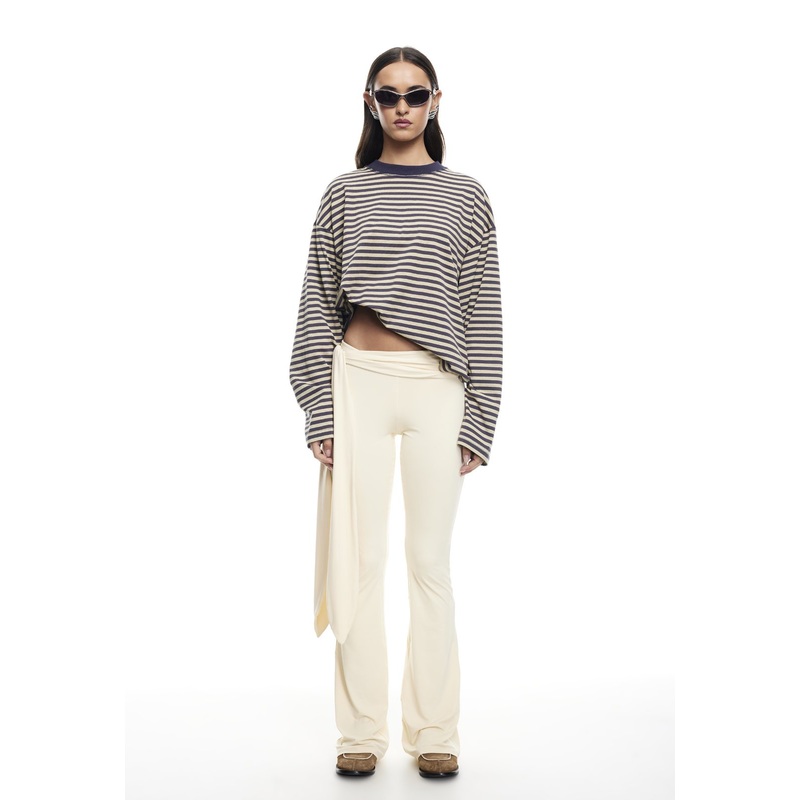 BLOOM LONG SLEEVE – BEIGE STRIPE