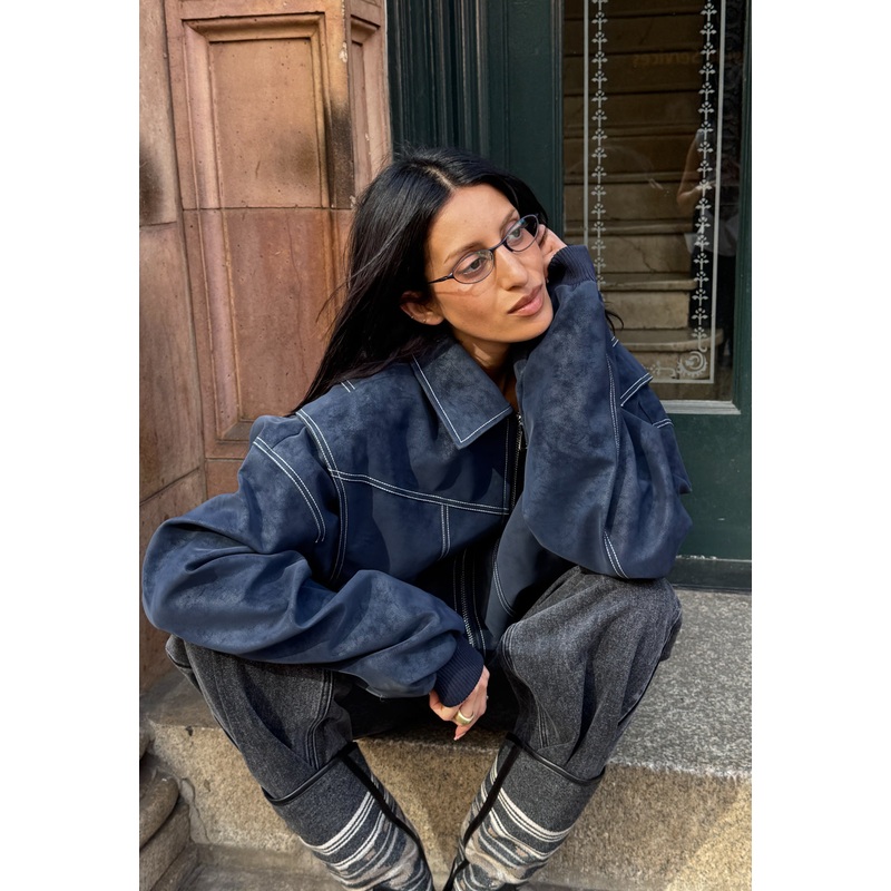 VISTA BOMBER – WASHED NAVY