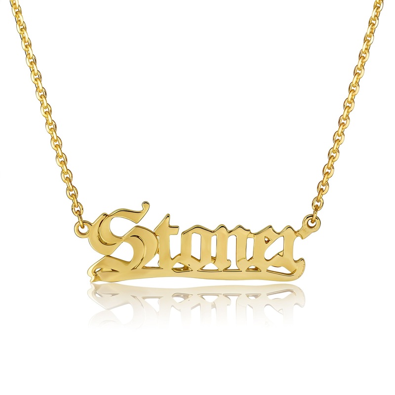 Cartography NYC x Housing Works Stoner Nameplate (14k)