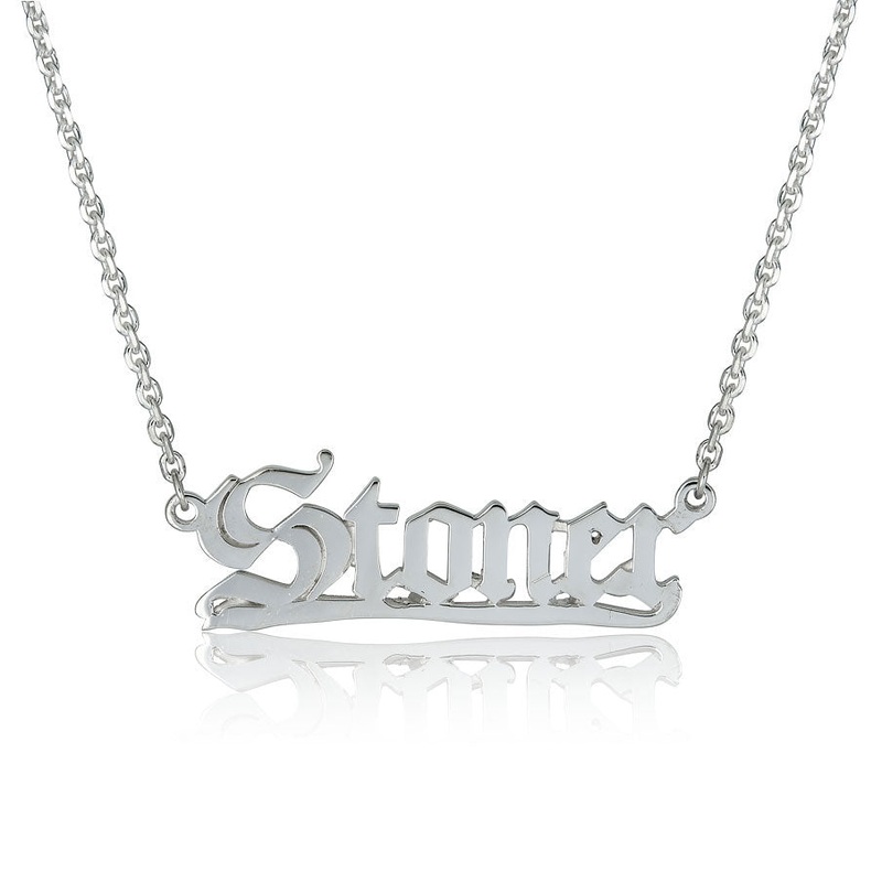 Cartography NYC x Housing Works Stoner Nameplate (Sterling)