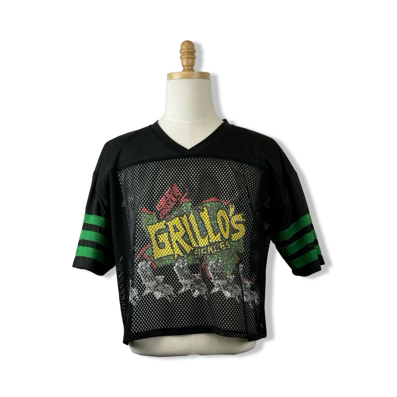 Grillos Pickles Cropped Mesh Jersey