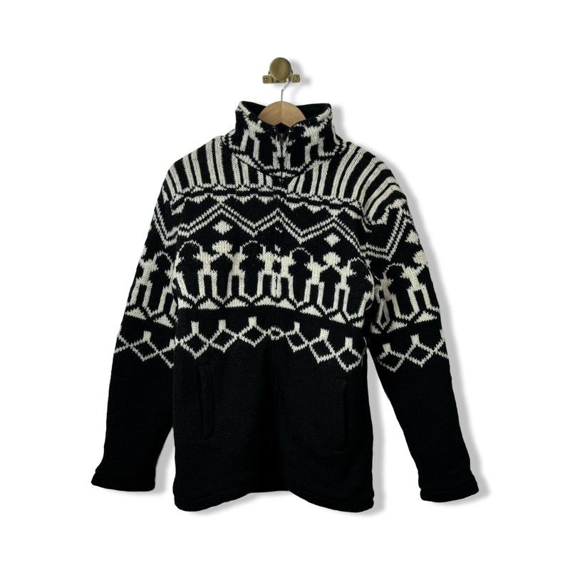 Nirvanna Designs Patterned Wool Jacket