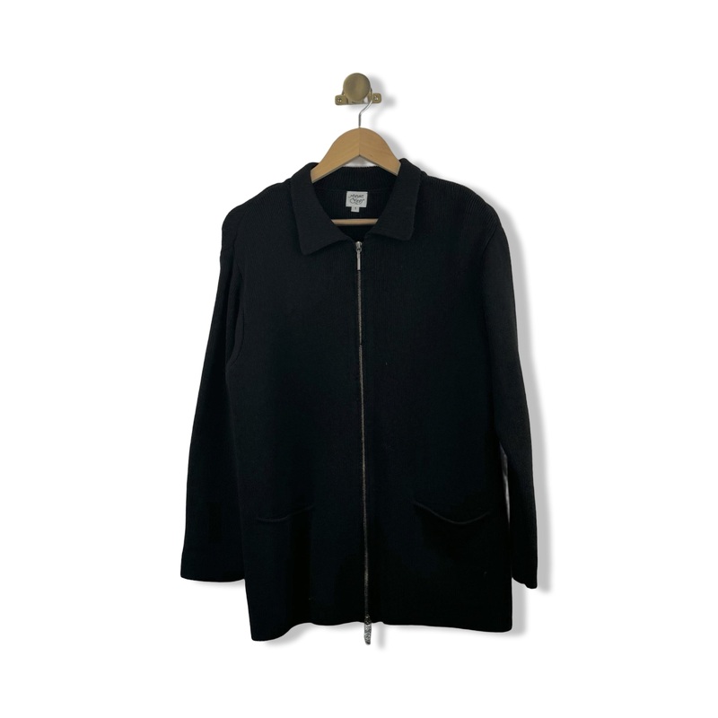 Vintage Margaret O’Leary Zip Up Knit Sweater