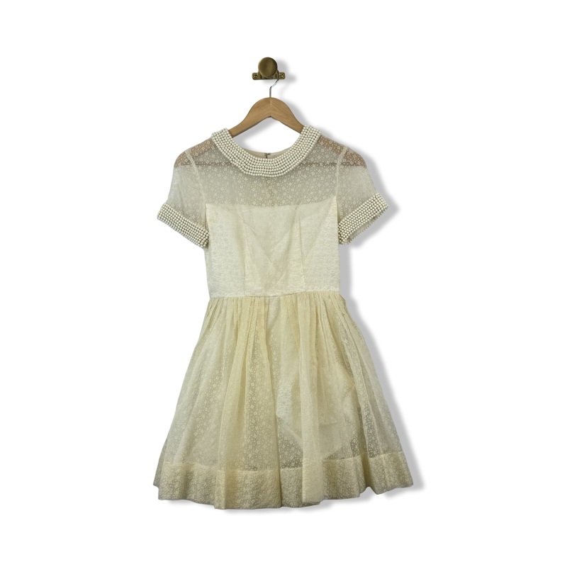 Vintage Orla Kiely Floral Overlay Mini Dress