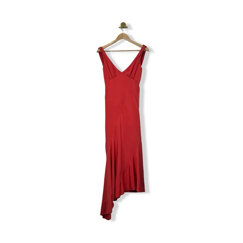 Zac Posen Over Neck Silk Gown