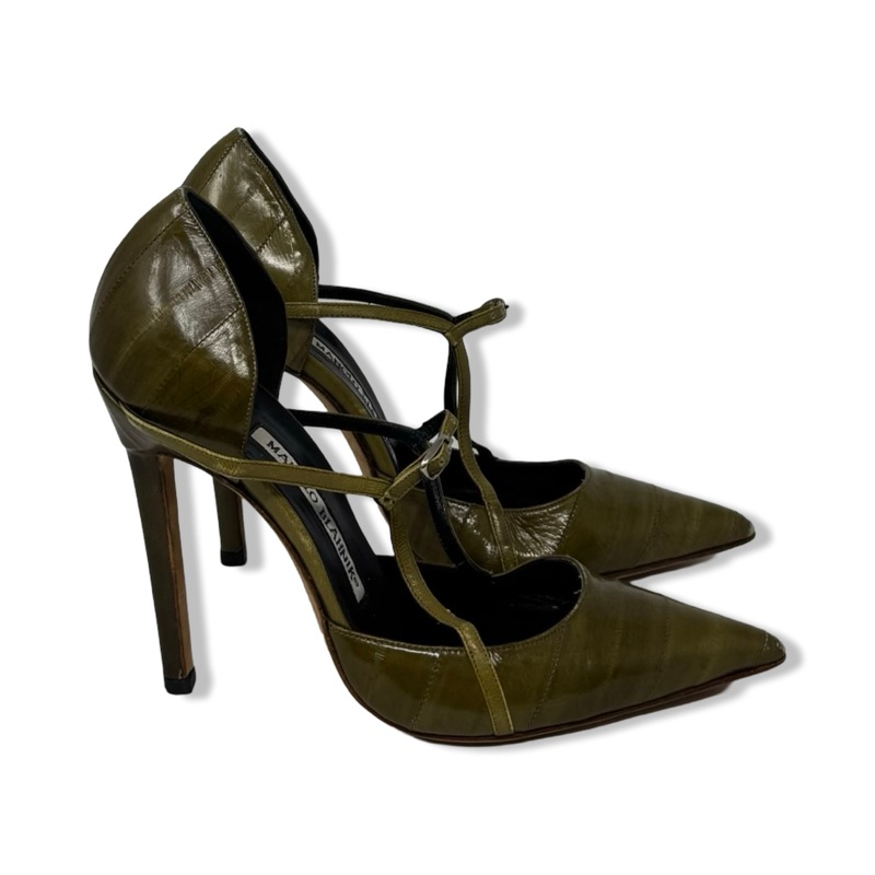 Manolo Blahnik Eel Skin Pump