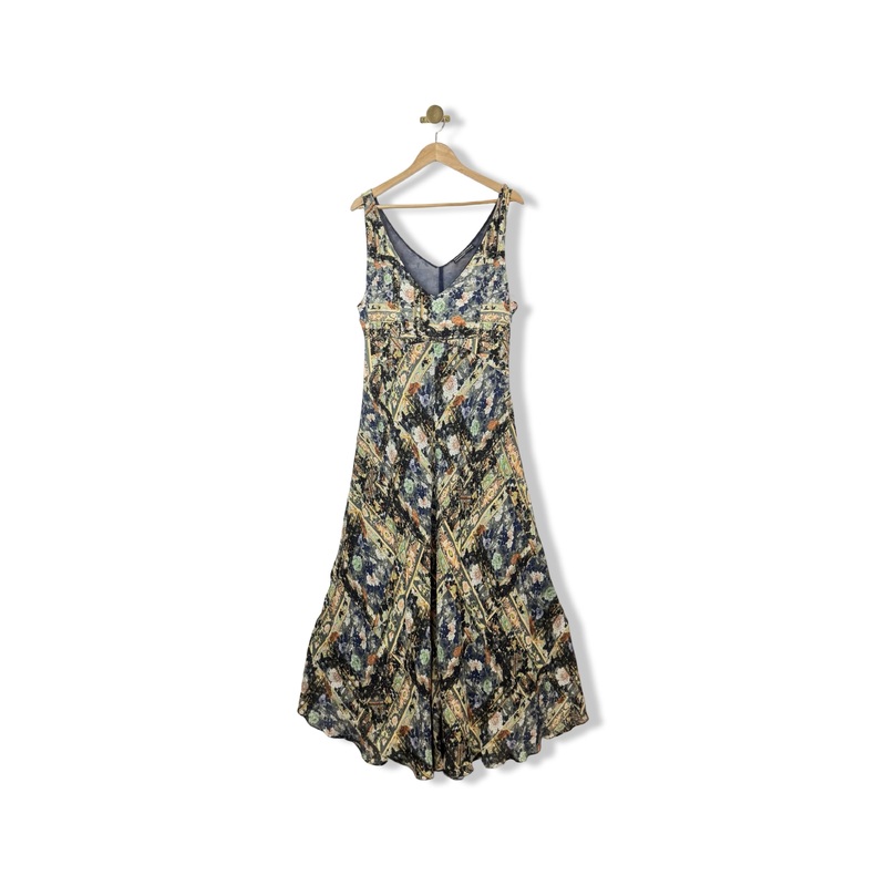 Peruvian Connection Sleeveless Patterned Maxi Dress