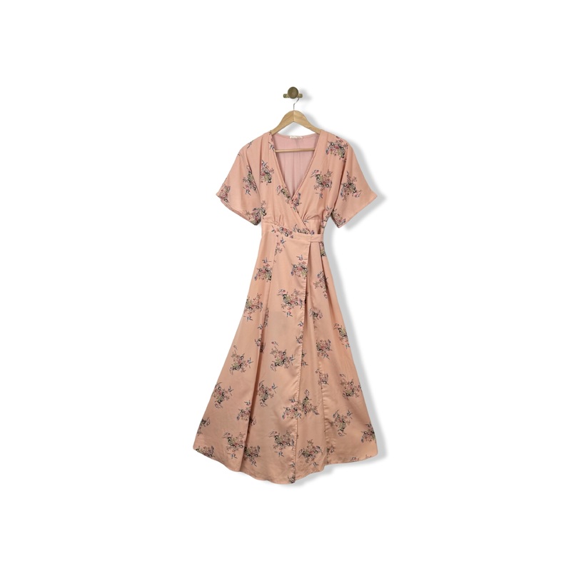 Promesa Floral Wrap Dress