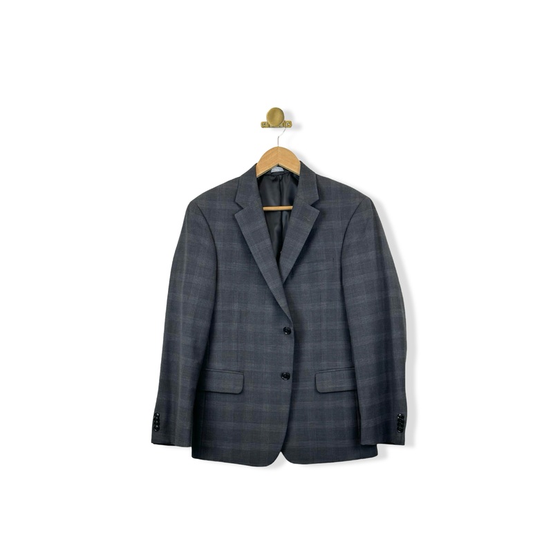Saks Fifth Avenue Plaid Suit Jacket