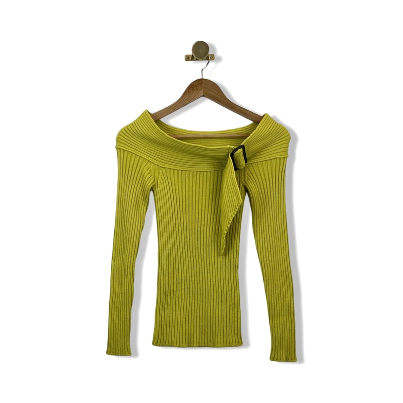 Vintage Jean Paul Gaultier Maille Femme Off Shoulder Knit Top