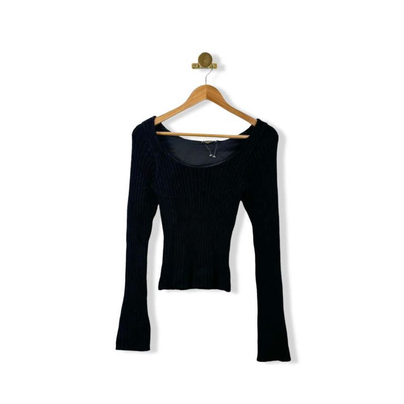 Vintage Roberto Cavalli Ribbed Long Sleeve Top