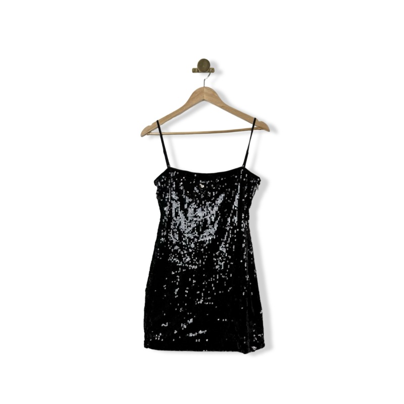 WAYF Sequined Slip Dress