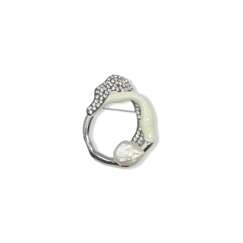 Abstract Embellished Brooch