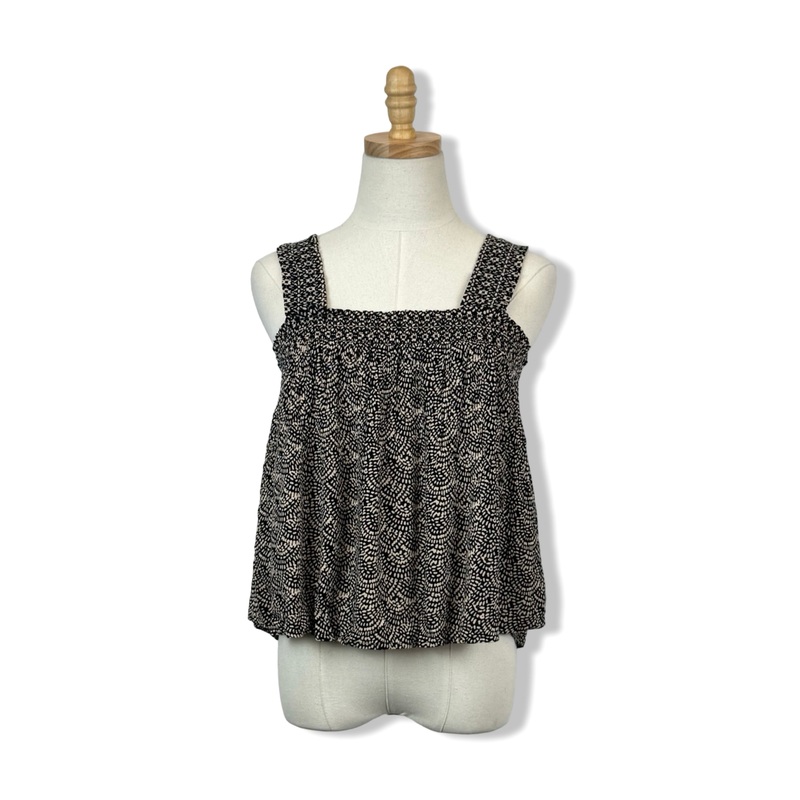 Aqua Gauze Printed Top