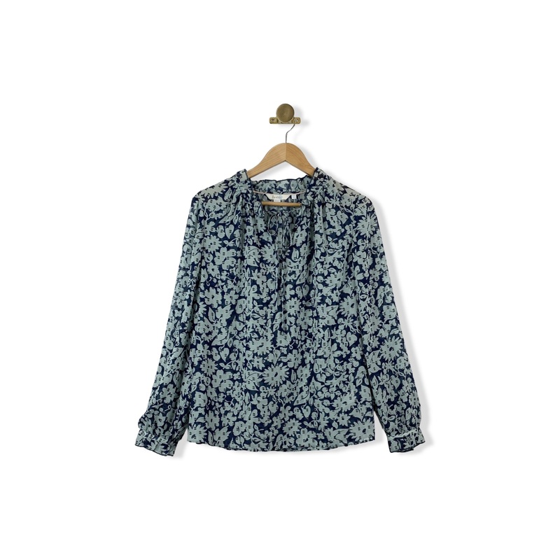Boden Sheer Floral Top