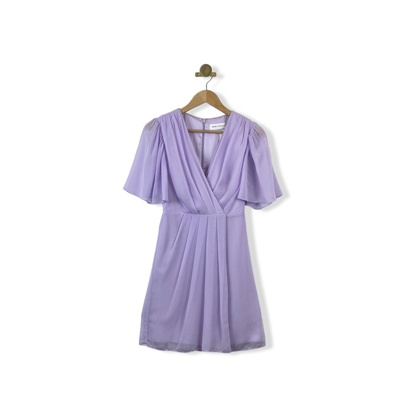 Fame & Partners Flutter Sleeve Dress