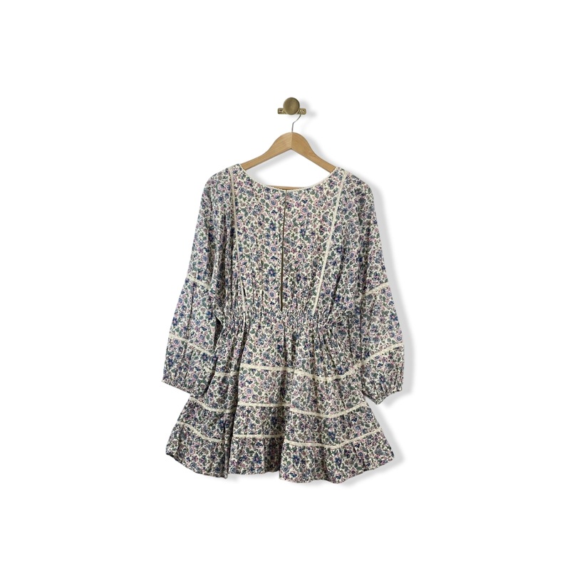 LoveShackFancy Long Sleeve Floral Dress
