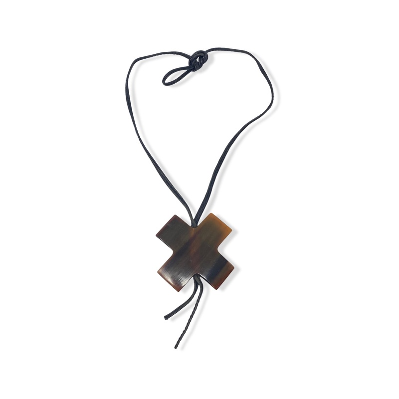Monies Statement Pendant Corded Necklace