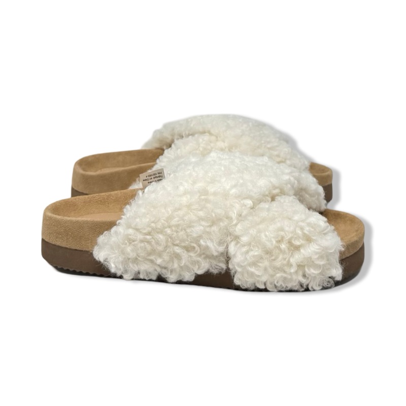 & Other Stories Shearling Cross Slippers