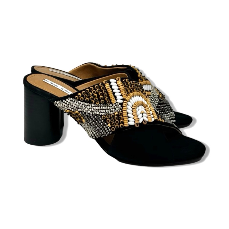 & Other Stories Suede Beaded Mules