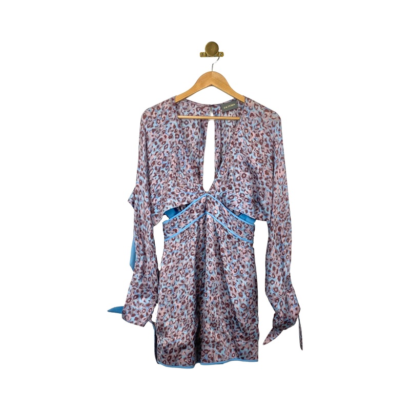 Zac Posen Sapphire Cut-Out Mini Dress