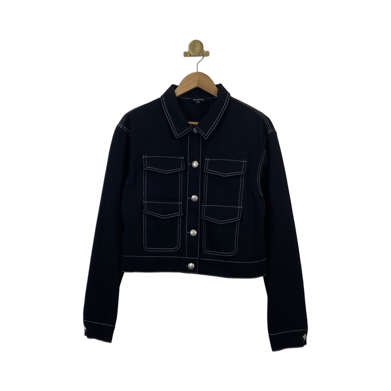 Area Stars Contrast Stitch Trucker Jacket