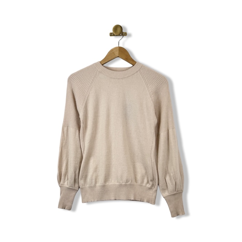 Billy Reid Balloon Sleeve Crewneck Sweater