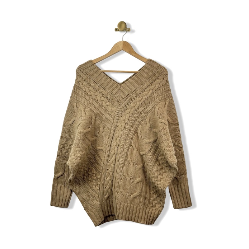 Billy Reid Bias Cable Sweater