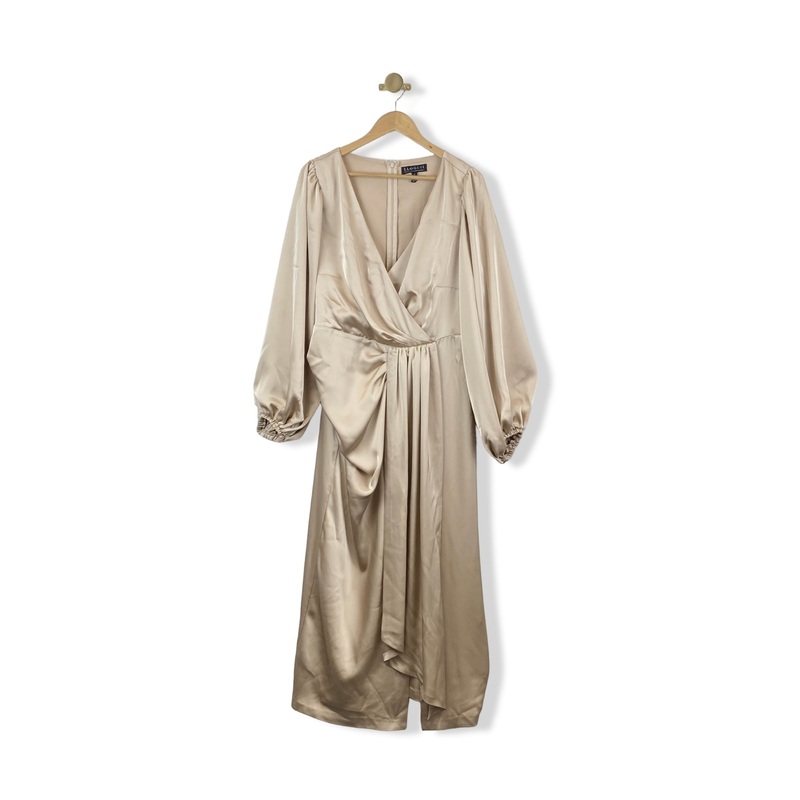 Eloquii Puff Sleeve Maxi Dress