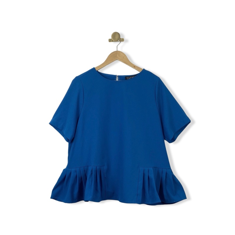 Eloquii Side Pleat Blouse