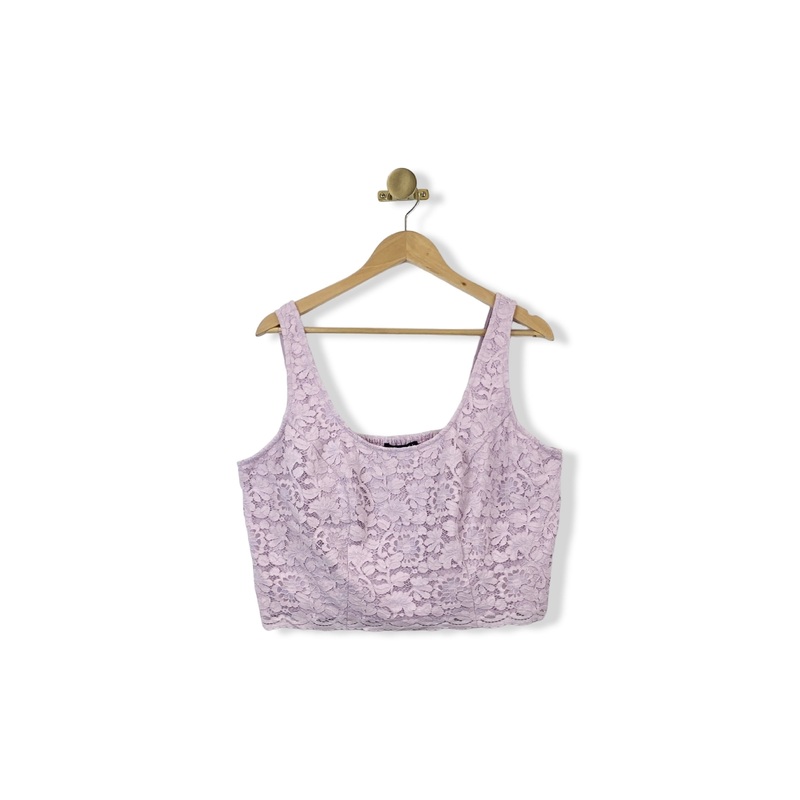 Eloquii Smocked Lace Top