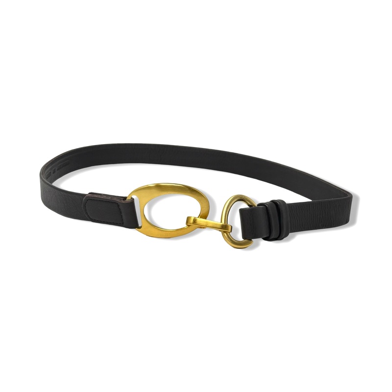 Leather Hook Closure Belt