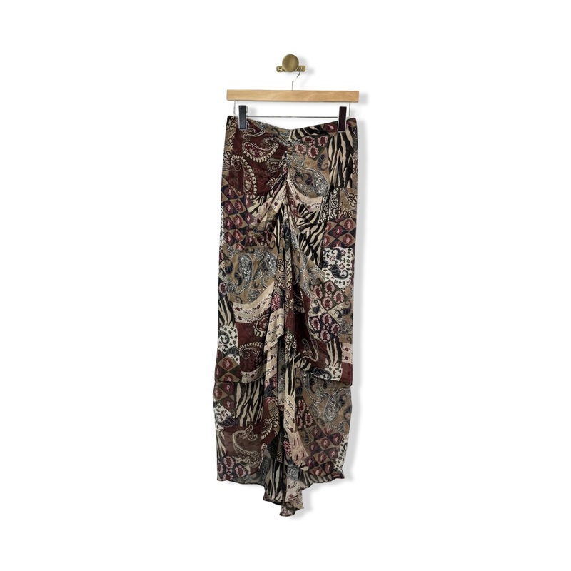 Veronica Beard Layered Mixed Pattern Skirt