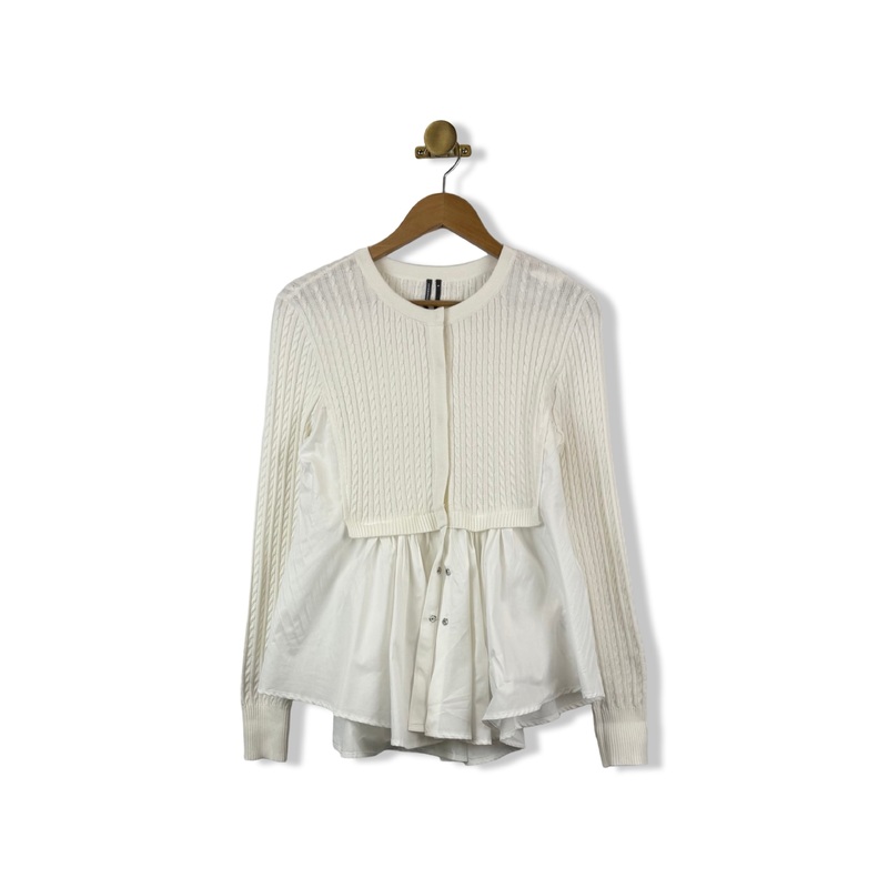 Anthropologie Sweater Applique Blouse