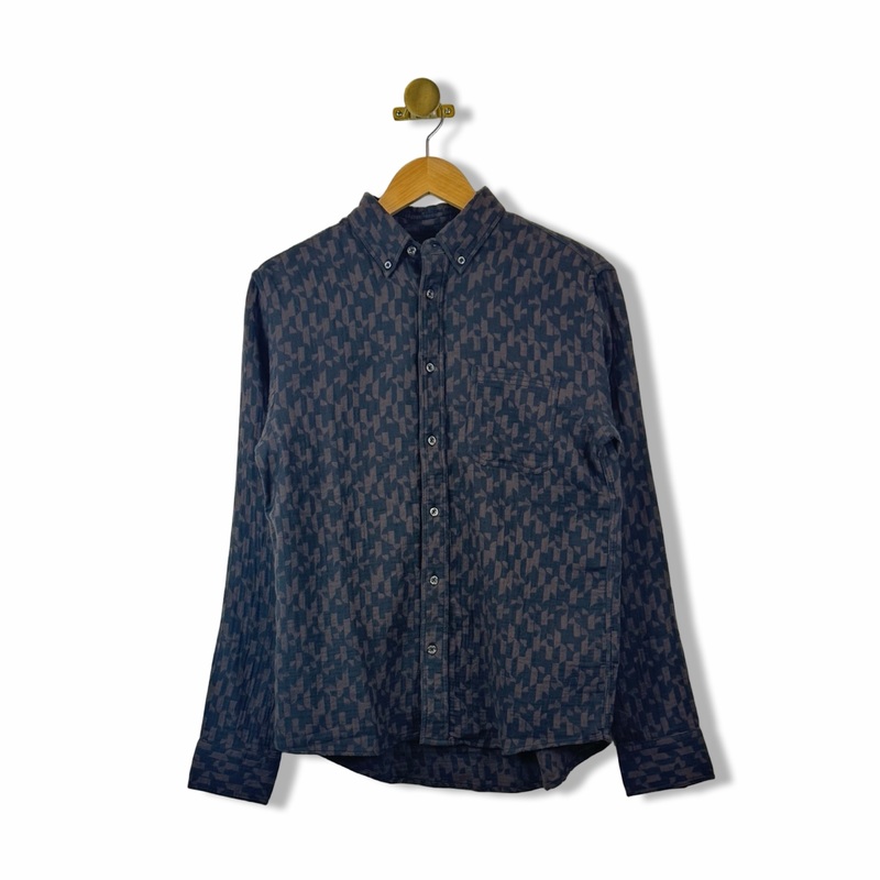 Billy Reid Baselines Jacquard Tuscumbia Shirt