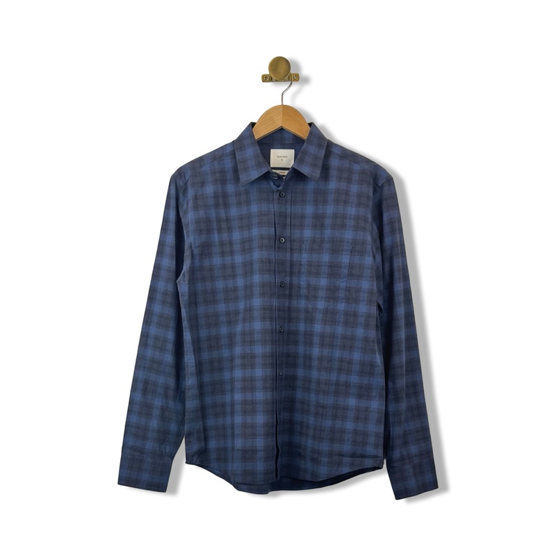 Billy Reid Melange Shadow Plaid Tuscumbia Shirt