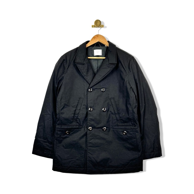 Billy Reid Waxed Bond Peacoat