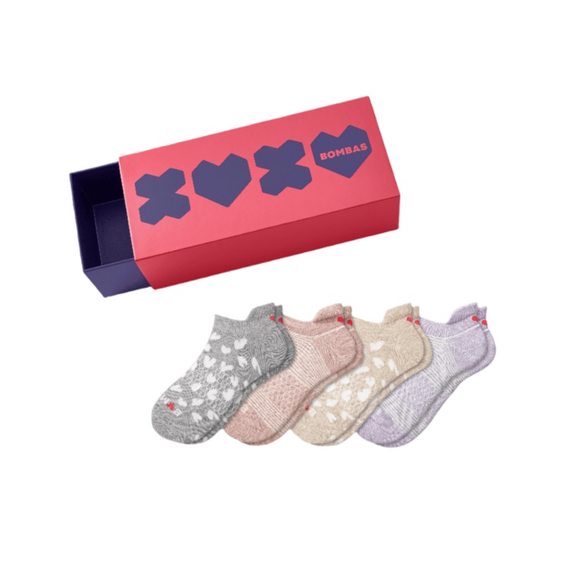 Bombas Valentine’s Day Ankle Sock 4-Pack Gift Box
