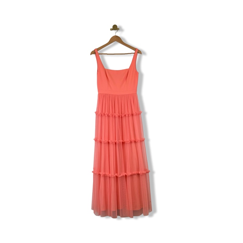 Aiden Aiden Mattox Tulle Tiered Gown