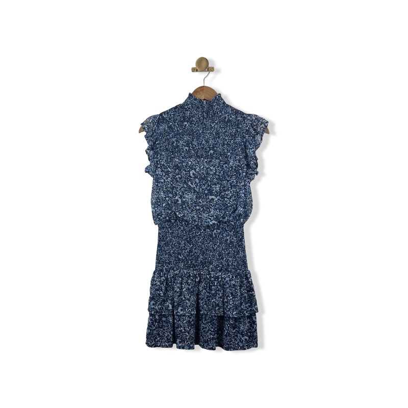 AQUA Floral Smocked Dress
