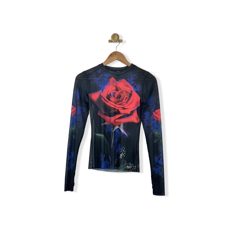 ARFM Mesh Rose Top