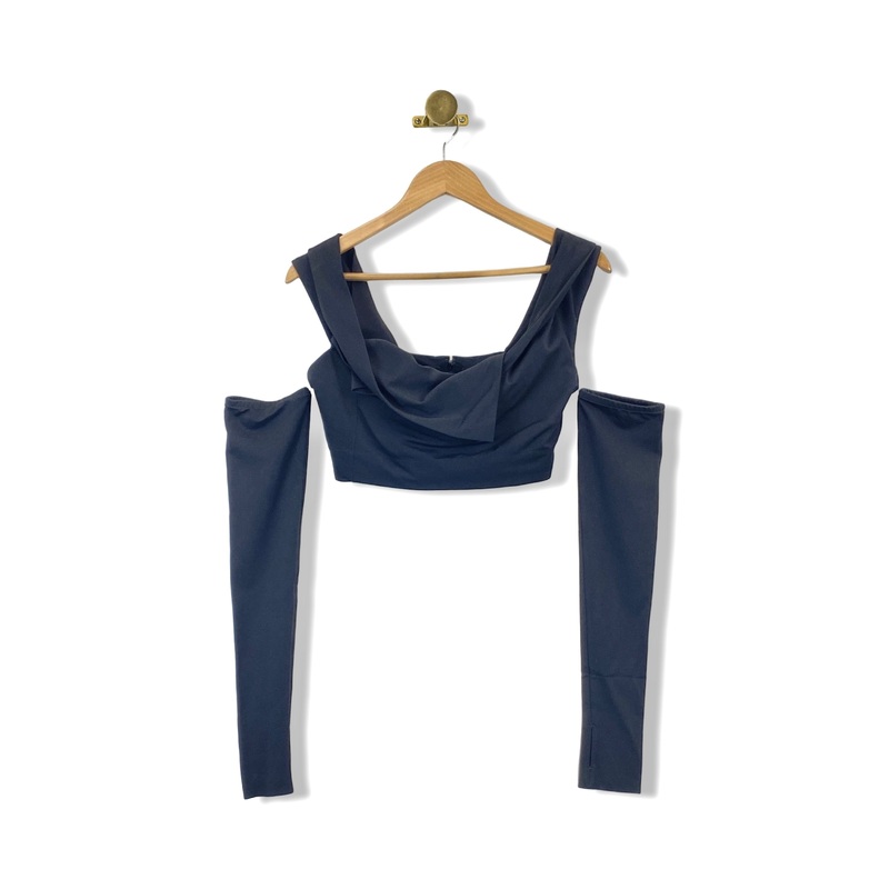 COS Atelier The Off-The-Shoulder Crop Top