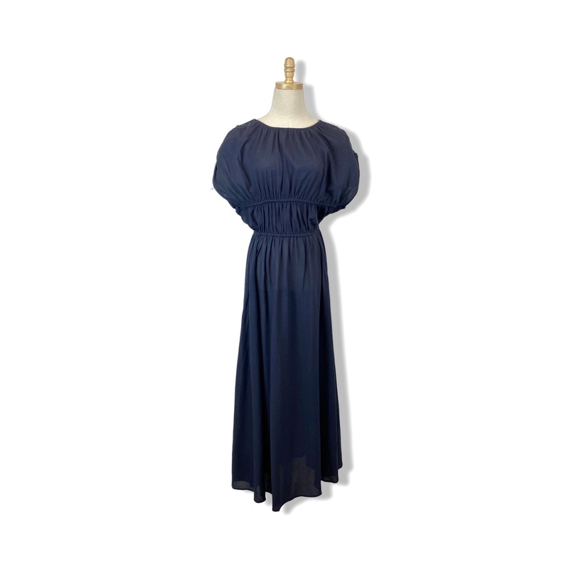 COS Lightweight Gathered Tie-Back Dress
