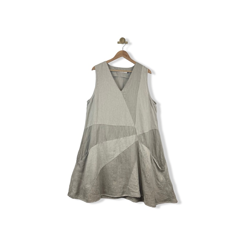 Cynthia Ashby Sleeveless Linen Dress