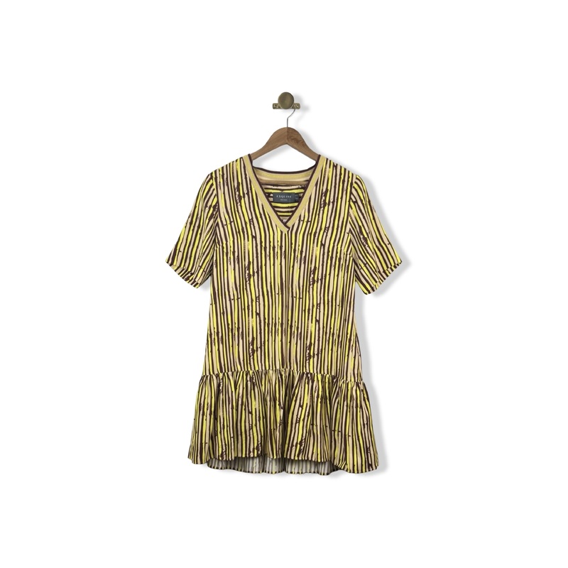 Exquise Striped Dropwaist Dress
